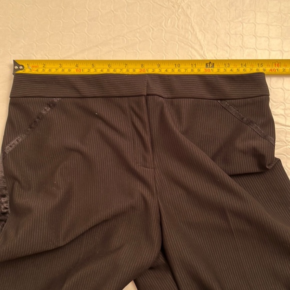 Express Y2K black stretch tuxedo style pants 7/8 - Picture 7 of 12